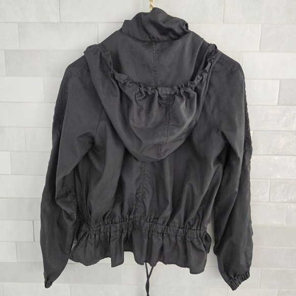 Free People Ripstop Parachute Jacker Gray Nylon Zip-Up Size XS Extra Small - Picture 7 of 7